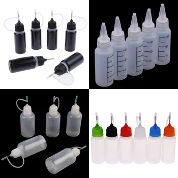 

1/5/10pcs 10/30ml Transparent Polyethylene Empty Needle Dispensing Dispenser Bottle for Rosin Solder Flux Paste Needles