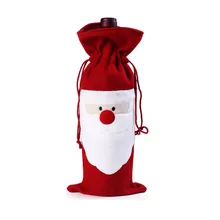8PC Christmas Wine Bottle Set Santa Hoom decoration accessories Personality party decorative одежда для бутылок