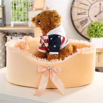 

Oval dog house keeps warm cat litter pet nest dog mattress pet supplies comfy calming dog bed blanket for cat manta perro 30O9