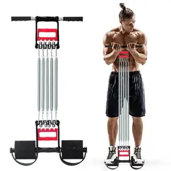 Spring Chest Developer Expander Men Fitness Tension Puller Muscle Exercise Workout Hand Gripper Chest Developer Resistance Bands