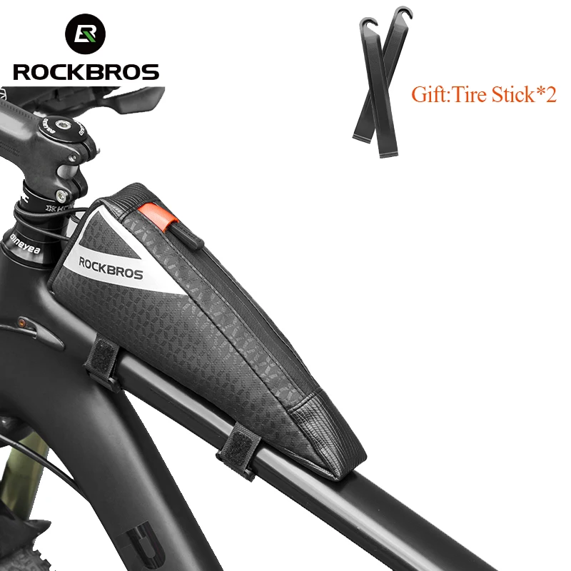 ROCKBROS велосипедная сумка, велосипедная верхняя труба, сумка MTB для шоссейного велосипеда, передняя рама, сумка для инструментов, аэродинамический дизайн, велосипедные сумки и корзины