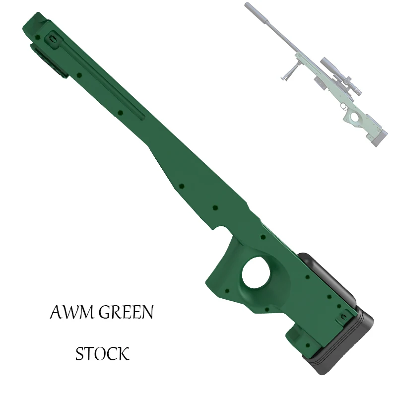 GJ m24 modified accessories water gun rear support plastic original stock AWM body shell children toys