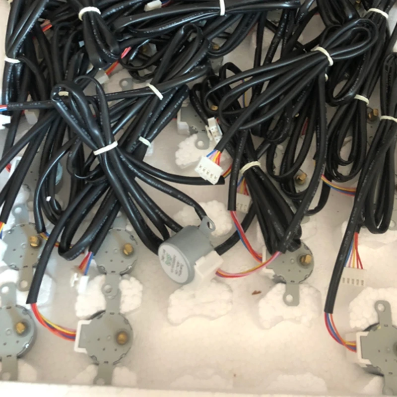 Electric Stepping Gear Motor 24BYJ48 12V DC Stepper Motor DIY Crystal Air conditioning swing flap repair parts Stepper Motor