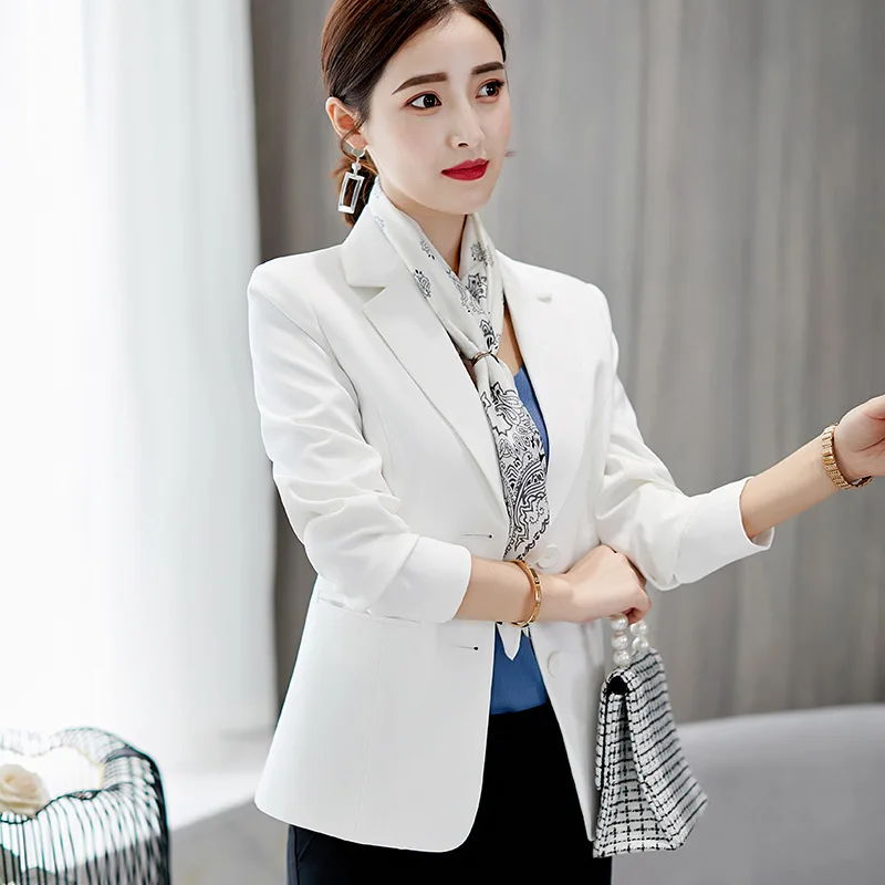 

Photo Shoot 2019 Spring And Autumn New Style Korean-style Slim Fit Large Size Long Sleeve Small Suit Coat Casual Slimming Suit W