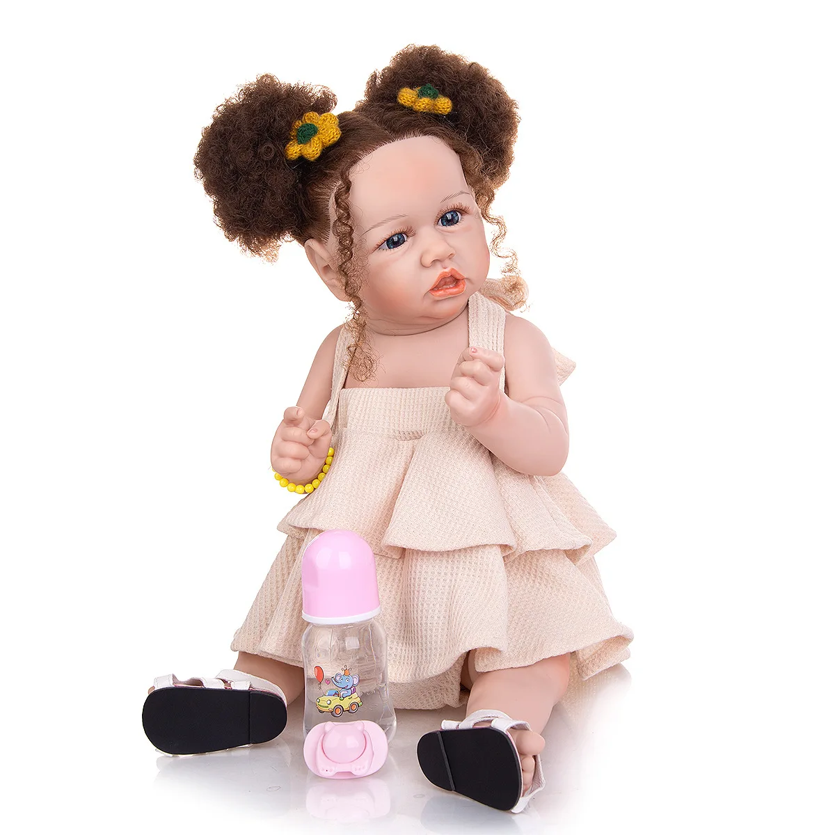 

New Full Body Silicone Vinyl Reborn Baby Doll Toddler Realistic Princese Newborn Lifelike Girl Toys Kids Birthday Gifts Playmate
