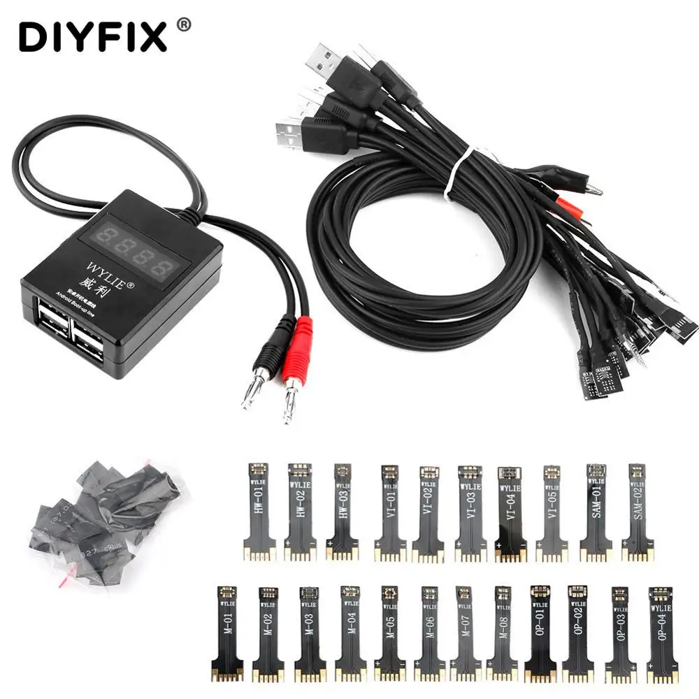 DIYFIX DC кабель питания для samsung xiaomi huawei OPPO VIVO Android китайский телефон Загрузочная линия тест зарядный провод - Цвет: Power Supply Cable