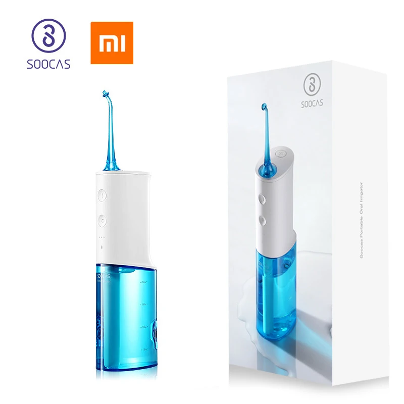 

XIAOMI Mijia SOOCAS W3 Portable Electric Oral Irrigator Wireless Waterproof USB Charging Water Flosser with 3 Cleaning Mode
