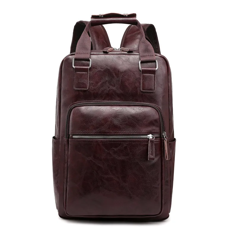 

2019 New General Real PU Leather Computer Bag Student Bag Travel Bag