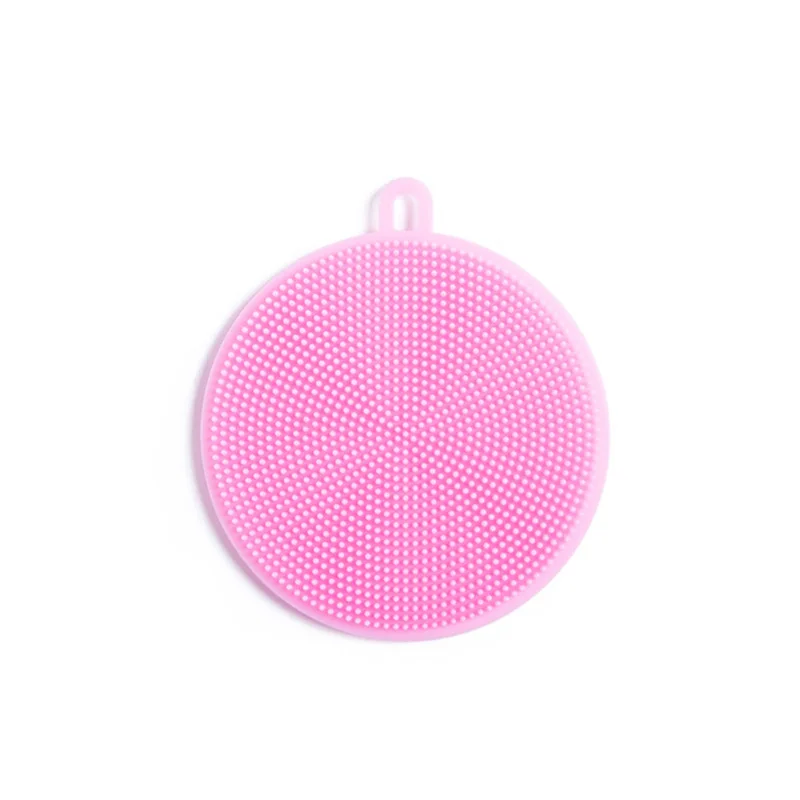 Silicone Dish Washing Sponge Scrubber Kitchen Cleaning antibacterial Tool Soft Cleaning Antibacterial Brush Kitchen Tools