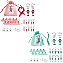 

20PCS DIY Charm Bracelet Necklaces Jewelry Making Kit Packing Ornaments Hanging Label Card for Girls Women Valentines Christmas