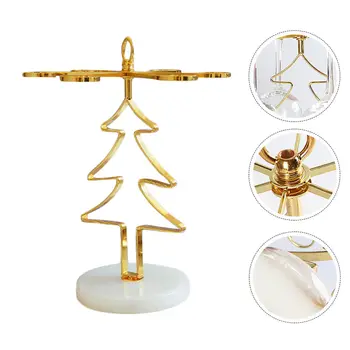 

1pc Christmas Tree Shaped Wine Glass Rack Goblet Stand Wine Glass Rack for Bar Kitchen Party