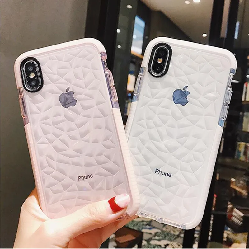 Для iPhone X XR XS Max Роскошный чехол для телефона мягкий ТПУ прозрачный противоударный