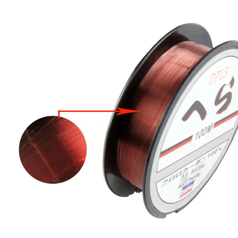 DAIWA 100 м фторуглеродная леска Daiwa Clear 3.5LB 40.5LB углеродное волокно Leader Line Fly