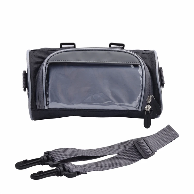 

Motorcycle Electric Front Handlebar Fork Storage Bag Bicycle Front Frame Bag Container Fabric Waterproof Moto Zipper Package