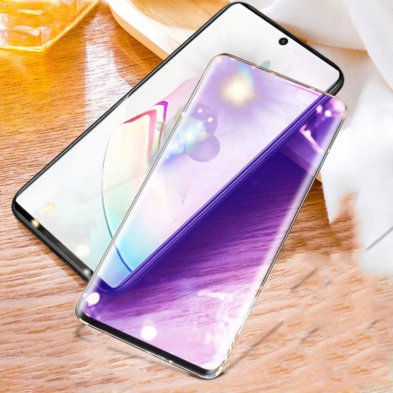 Стекло с защитой от синего света для Samsung Galaxy Note 10 Note10 Plus + 3D полное покрытие защита