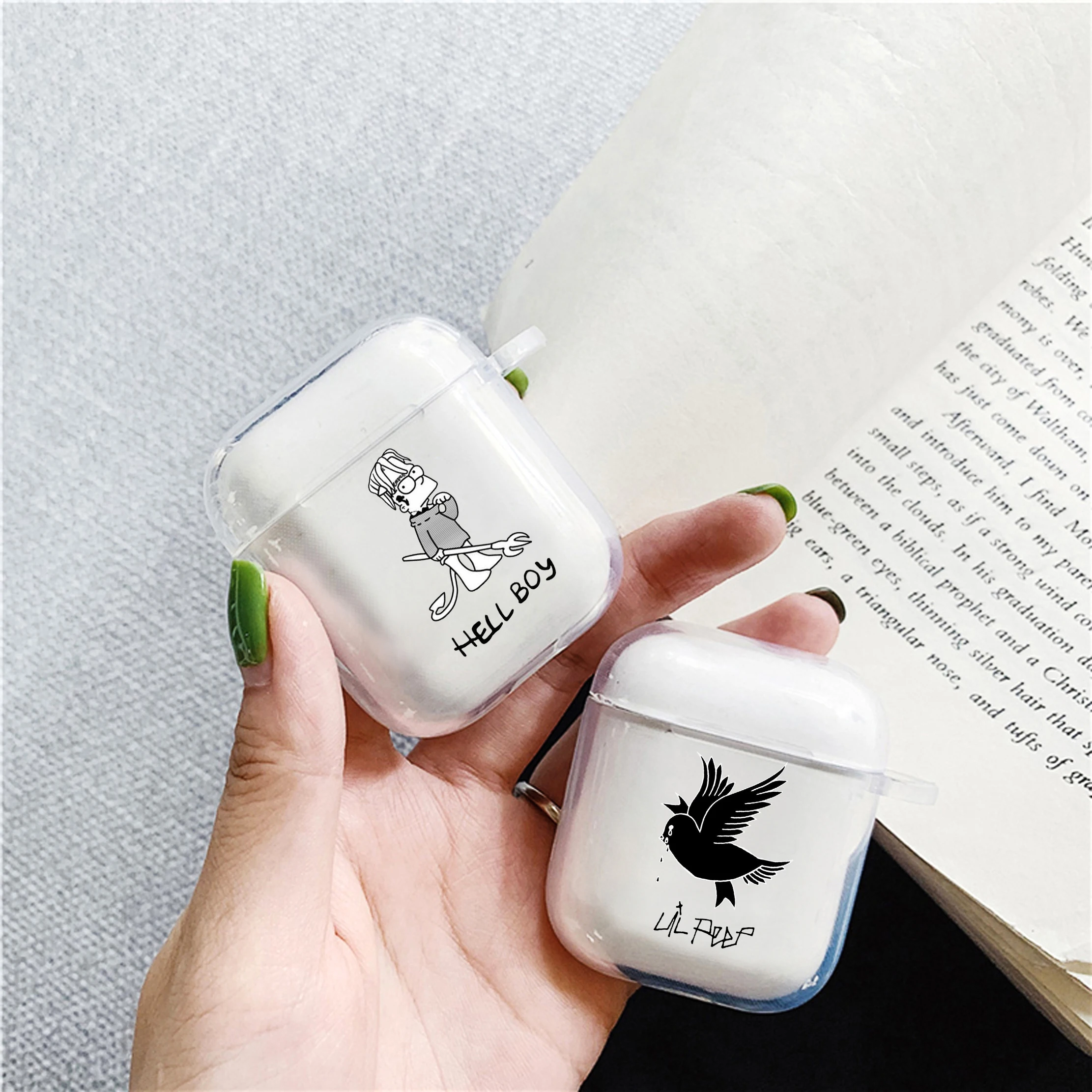Чехол Lil Peep Anime для Air Pods чехол Apple airpods s 1 2 3 прозрачный Airpod pro наушников аксессуары |