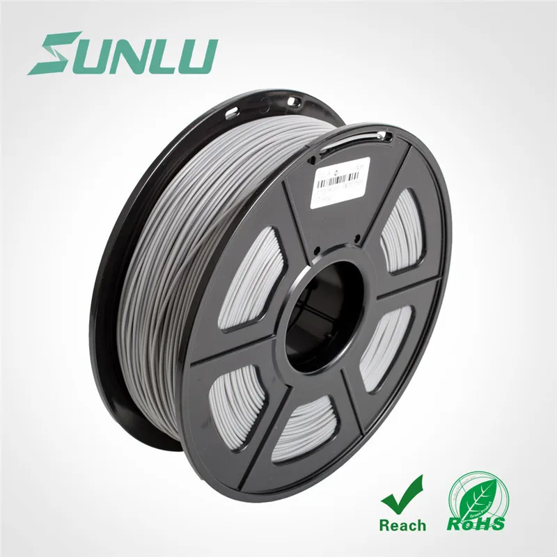 ABS-GY SUNLU ABS 3D нити для 3D-принтеры и детского рисунка 3d ручка 1,75 мм 1 кг с катушкой Пластик ABS нити с упаковочной коробкой - Цвет: ABS-GY