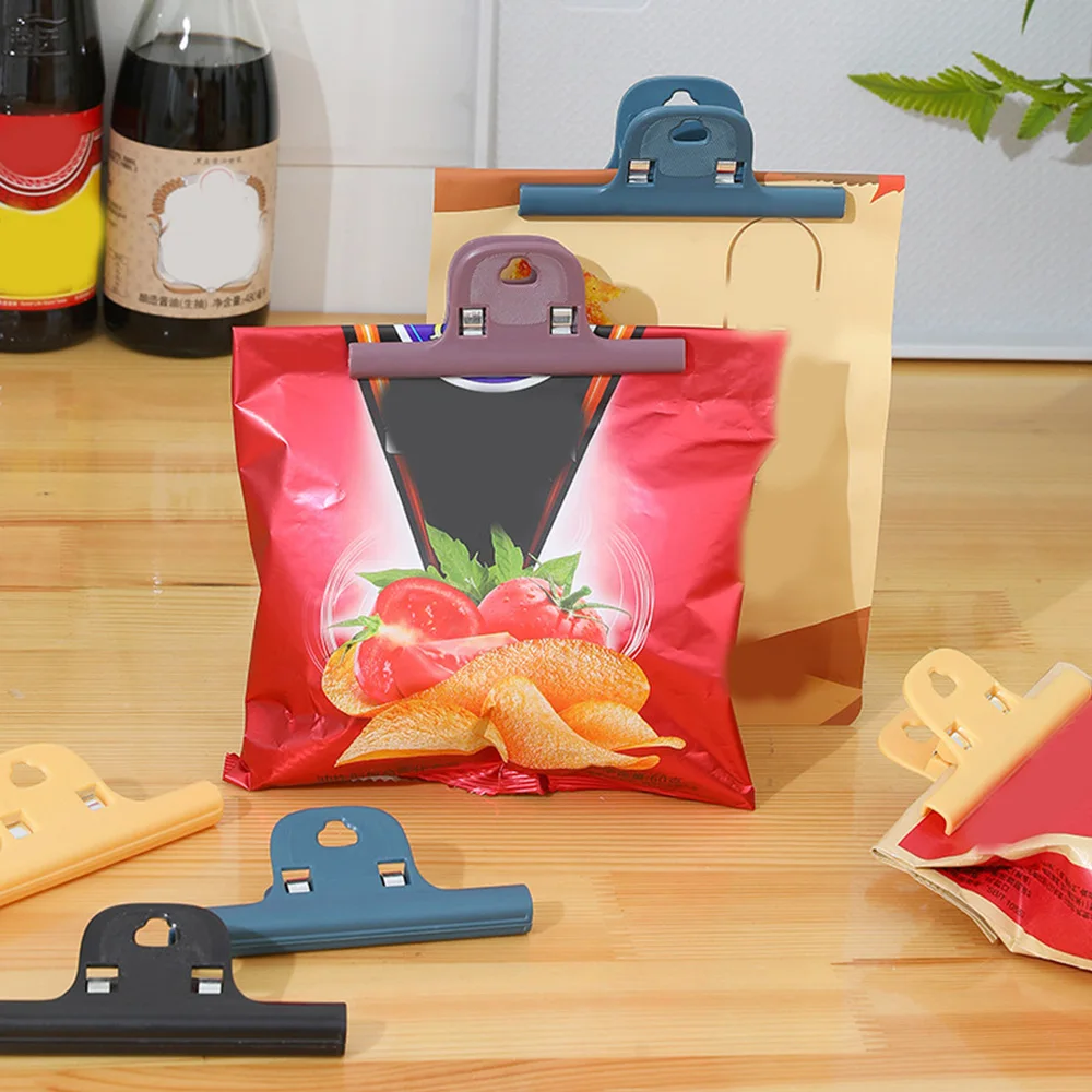 

Portable Food Snack Seal Sealing Bag Clips Colorful Eco-Friendly Kitchen Gadgets Home Storage Organization Tools ажим для сђмки