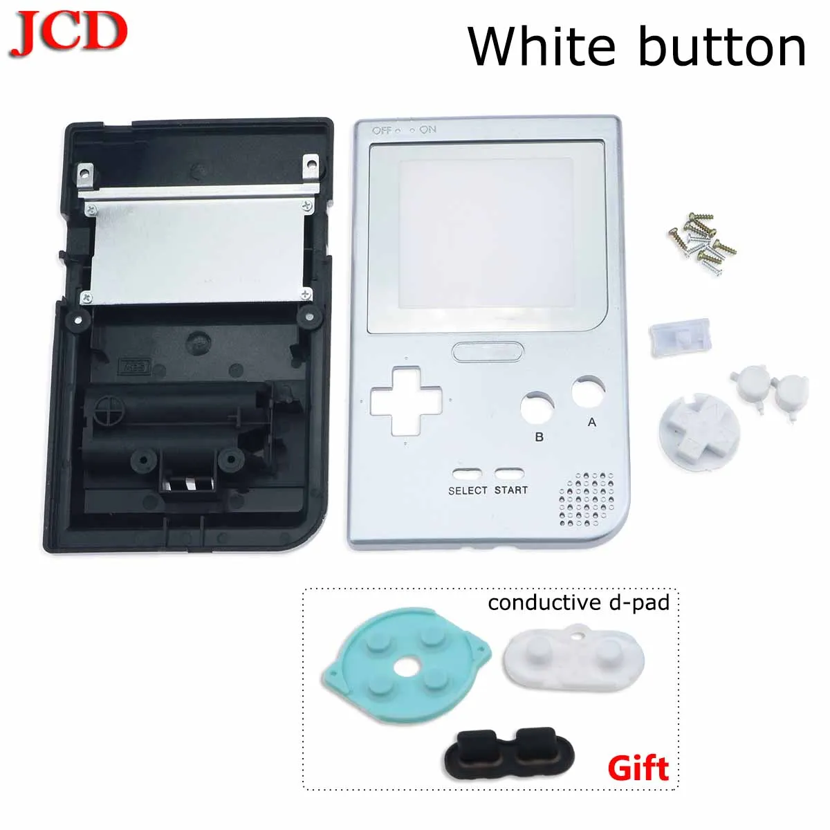 No3 JCD полный Чехол Корпус Замена для Gameboy Карманная игровая консоль для GBP чехол с кнопками подарок проводящий d-pad - Цвет: No3