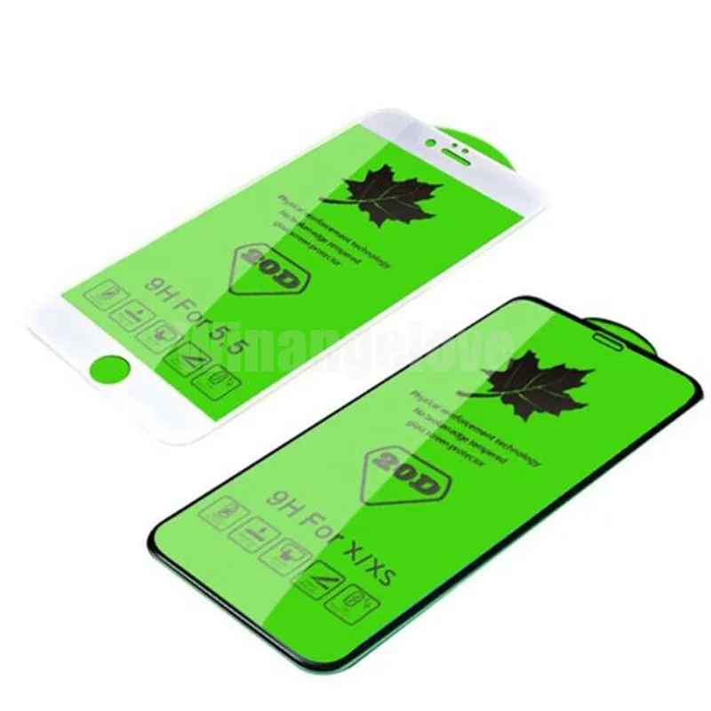 

200pcs For IPHONE 11 Pro 20D Full Cover Tempered Glass For IPHONE XS MAX/XR full covered screen protector