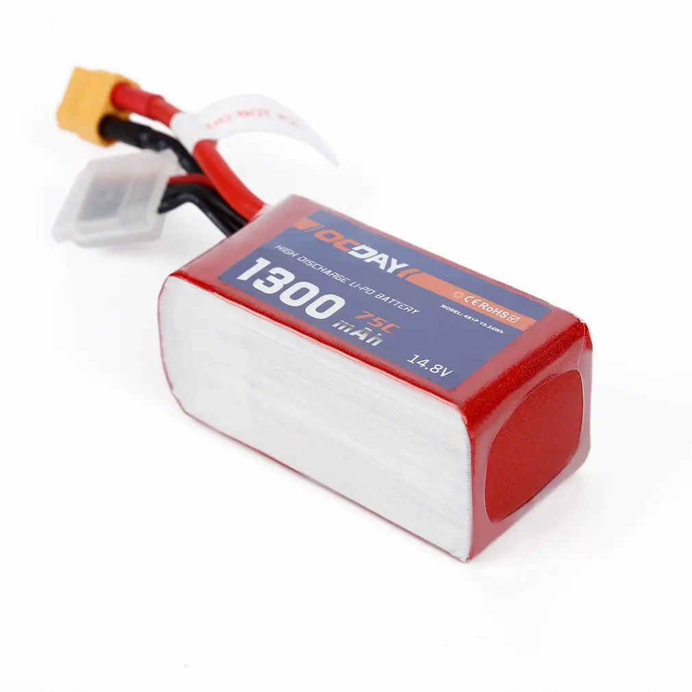 OCDAY 14,8 V 1300mAh 75C Lipo аккумулятор XT60 разъем для 150-280 Raing Quacopter изысканно разработанный прочный великолепный