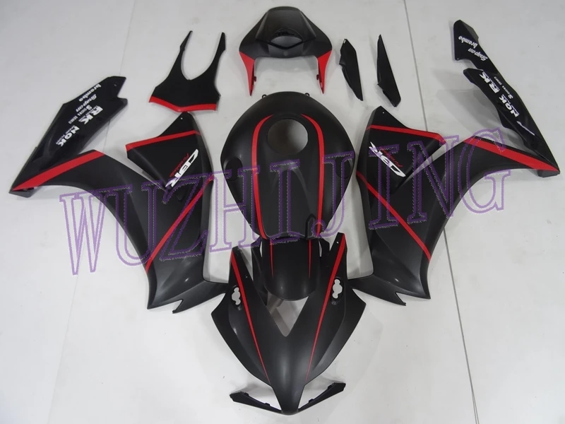 Обтекатель мотоцикла для Honda Cbr1000 RR 2012 кузов CBR 1000RR Черный Красный Наборы для тела CBR 1000RR 2012 - Цвет: INJECTION mold