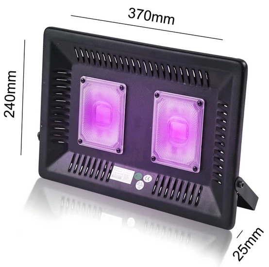 220V 100W Светодиодный светильник для дискотеки, Dj, УФ-лампа, ультрафиолетовая, черная, лазерная, вечерние, KTV, на Рождество, Хэллоуин, точечный светильник, дымовая машина, вилка - Цвет: 220V 100W