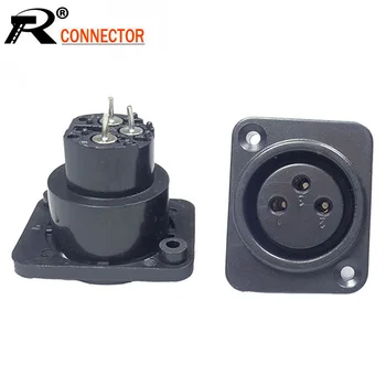 

10pcs/lot 3 Pin Female Jack Socket XLR Panel Mount Chassis High Quality Plastic XLR Wire Connector Terminal Wholesales