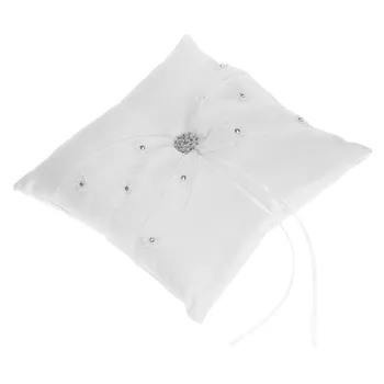 

5Pcs/Set Flower Girl Basket Double Heart Ring Pillow Diamond Wedding Favor Wedding Flower Basket Set