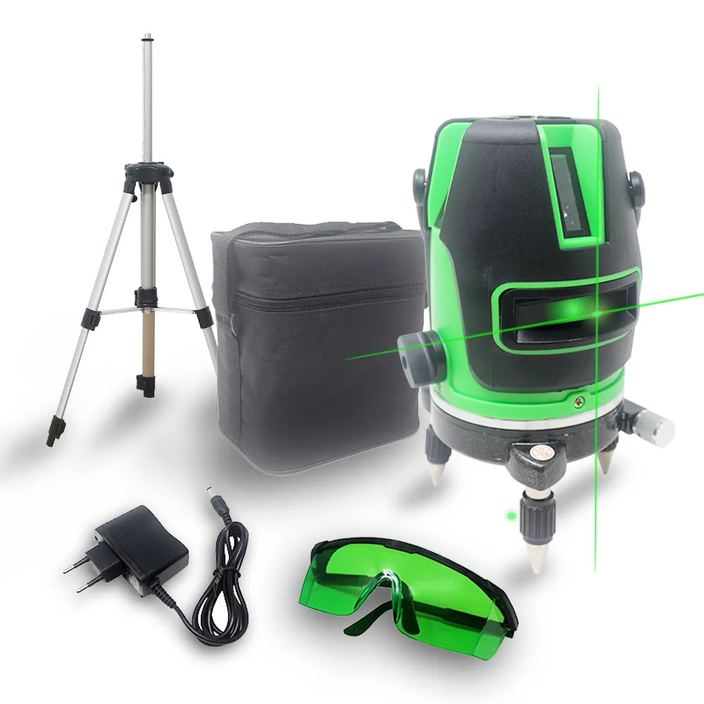 Красный лазерный уровень самонивелирующийся горизонтальный и вертикальный с