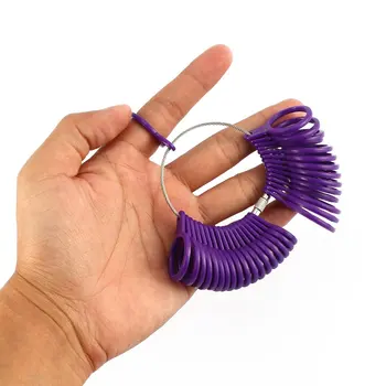 

A to Z UK Size Jewelry Size Loop Gauge Ring Jewelry Tool Ring Sizer Finger Size Gauge Ring Basic Jewelry Measurement Tool