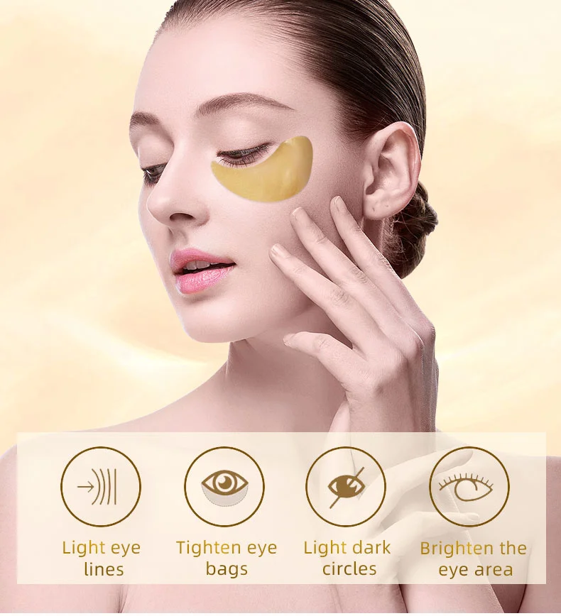 ARTISCARE Eye patches Hyaluron Acid & Gold & Seaweed & Black Pearl Anti Wrinkle Dark Circles Crystal Collagen Gel Eye Masks