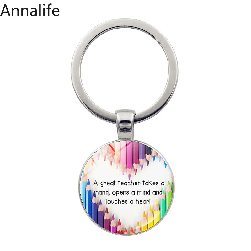 2019 New Gift for the Teacher Day Keychain The Best teacher Present Cut Car key chain ring holder men and women Jewelry | Украшения и
