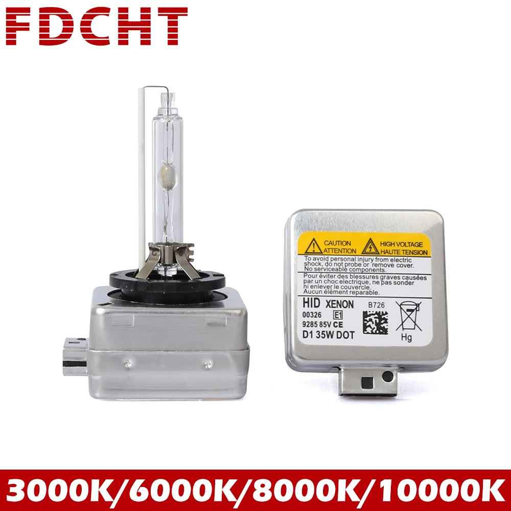 

FDCHT bi luces xenon d1s hid kit xenon 35w car lights ballast bulb canbus zenon motorcycle accessories auto 6000k 8000k d1r d1c