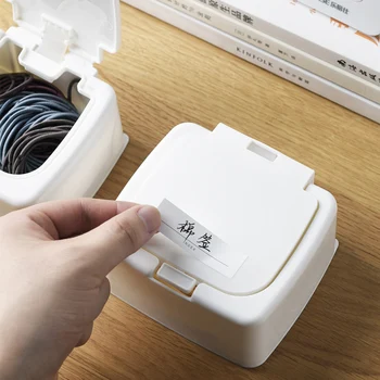 

Pops-up Storage Box Multifunctional Small Object Sundries Cotton Swab Desktop Storage Box Case L9