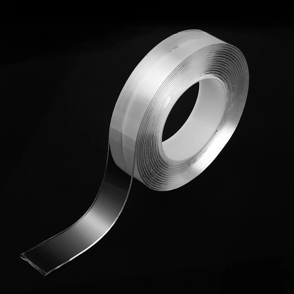 Многоразовая водостойкая двусторонняя клейкая лента Nano Magic Tape прозрачная не