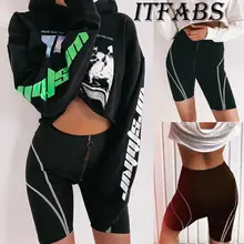 Женские компрессионные шорты для йоги с высокой талией, спортивные шорты для бега, шорты для фитнеса, колготки, Великобритания