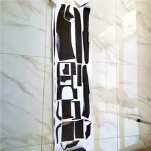 

29 PCS 5D Glossy Carbon Fiber Style Car Interior Kit Cover Trim For Honda Accord 2008-2012