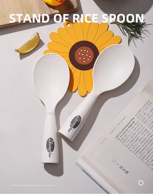 Cucchiai Riso In Plastica 19.6cm - 2 Pezzi Antiaderenti Con Foro Appendi - Foto 10