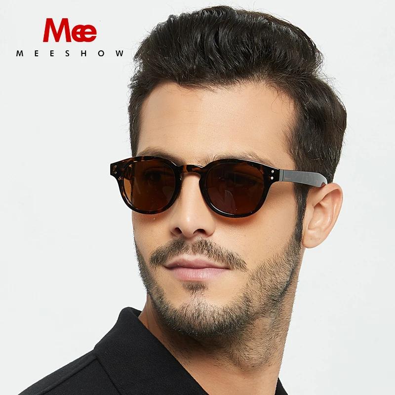 MEESHOW, солнцезащитные очки, модные, поляризационные, для мужчин и женщин, дизайнерские очки, Ретро стиль, для вождения, солнцезащитные очки, мужские, тени, Sonnenbrillen UV400 1513