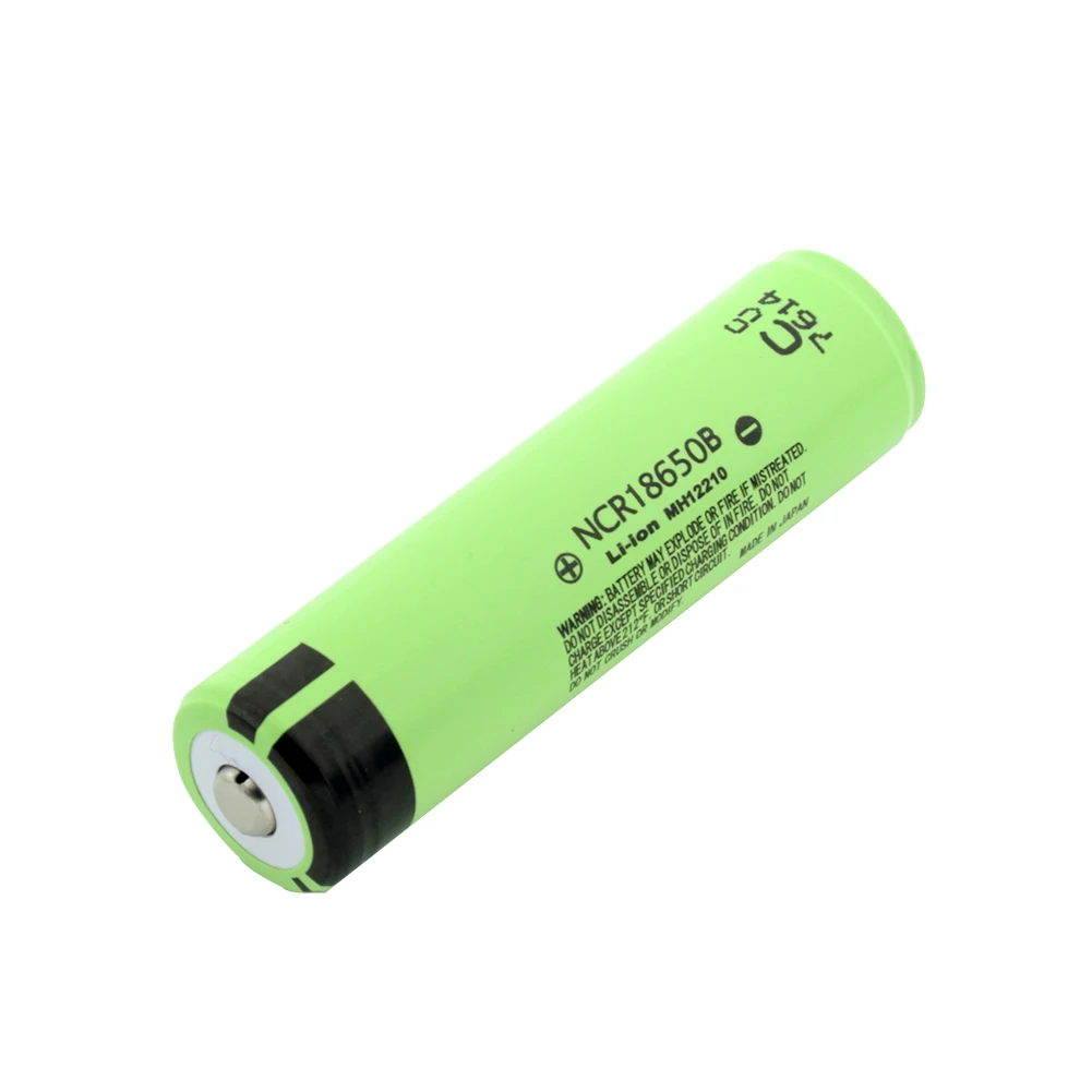 Panasonic 1x3,7 v перезаряжаемый 3400mah 18650 аккумулятор Ncr18650b литий-ионный Max 20a с DIY никель для налобного фонаря RC игрушка - Цвет: Button Top With PCB