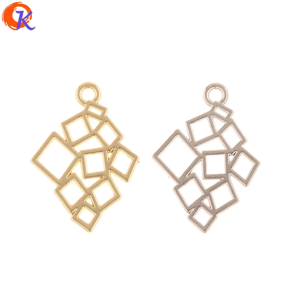 

Cordial Design 100Pcs 17*24MM Jewelry Accessories/Earrings Connectors/Square Shape/DIY Jewelry Making/Hand Made/Earring Findings