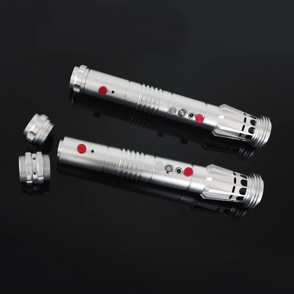 YDDSABER metal hilt heavy dueling Darth Maul double blade lightsaber from star the wars with electronics