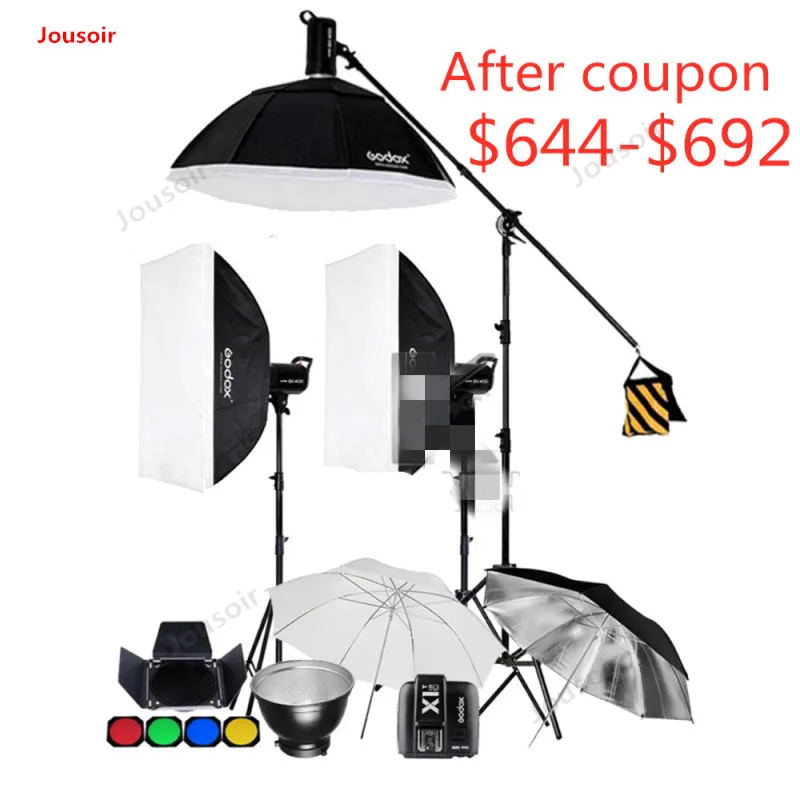 3x Godox SK300II 300 Вт/SK400II 400 Вт 2 4G Беспроводная X система светильник-вспышка стробоскоп