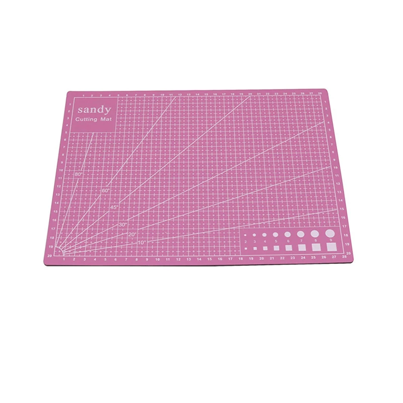 Almohadilla de corte de papel, tapete de corte de tela, 30x22x0,3 cm, herramientas de costura Exterior rosa, bricolaje, herramientas para coser a mano, 1 Uds.