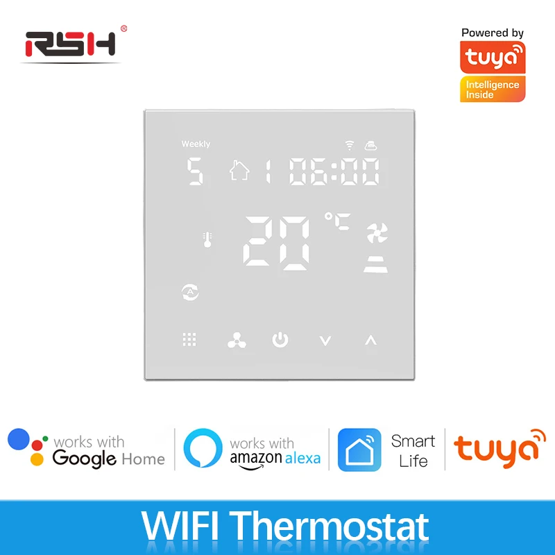 Умный термостат RSH Tuya Wi-Fi для подогрева пола с пультом дистанционного управления