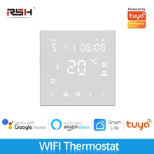 

RSH Tuya WiFi Smart Thermostat, Electric floor Heating Water/Gas Boiler Temperature Remote Controller for Google Home, Alexa