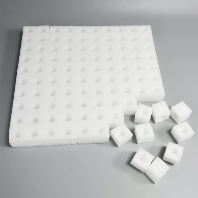 100Db Fehér Palánták Szivacs Segélye Hidroponikus Óvodai Edények Klónozó Gallér Kerti Tenyésztési Növények Ültetése - Image 5