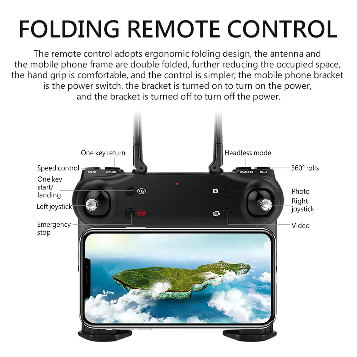 2,4G L107 1080P двойной камеры Дрон 120M RC Дрон gps полный широкоугольный камера приложение беспилотная камера д/у gps