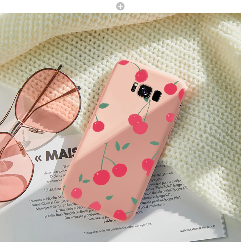 ASINA милый жидкий силиконовый чехол с цветами для samsung Galaxy S8 S9 S10 Plus фруктовый чехол бампер для samsung Galaxy S10 S9 Plus Funda